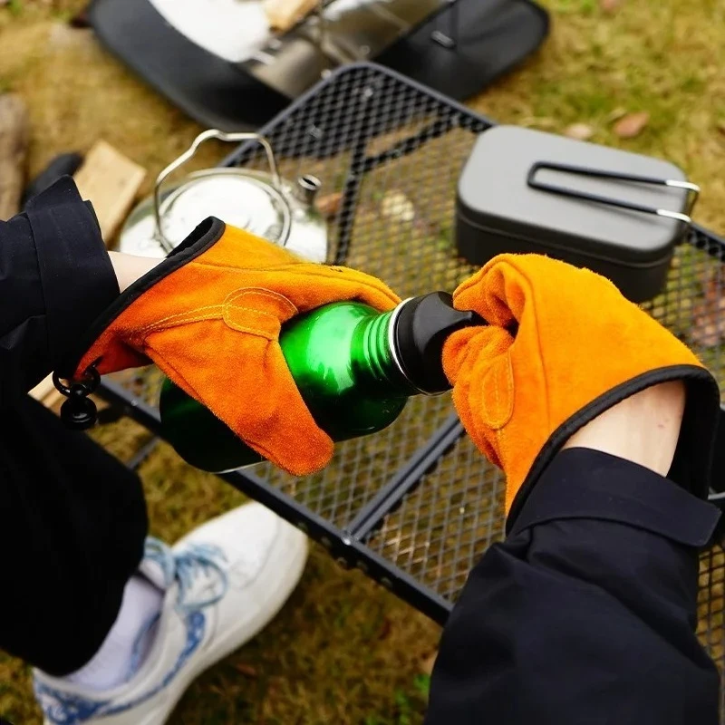 Gants de barbecue en cuir de v - Fishing Gloves avis et prix