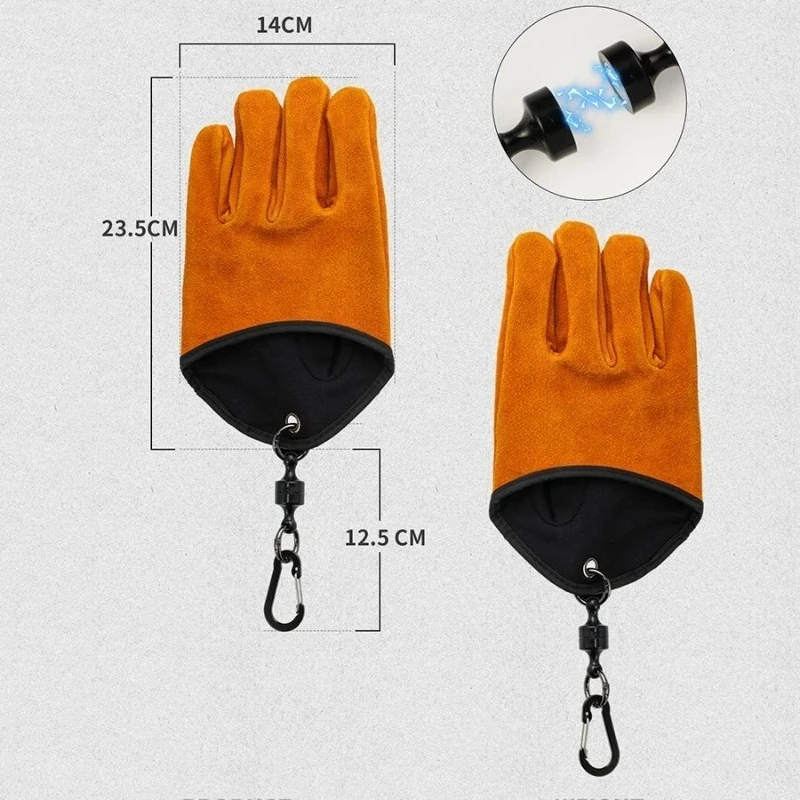 Gants de barbecue en cuir de v - Fishing Gloves avis et prix