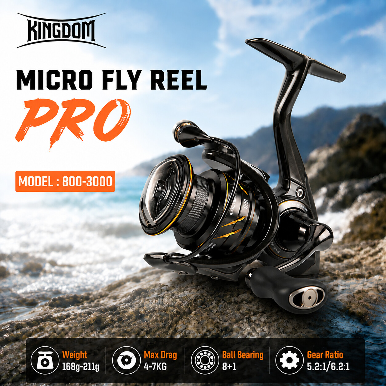 Moulinet de pêche spinning Kin - Kastking Reel Zephyr avis et prix