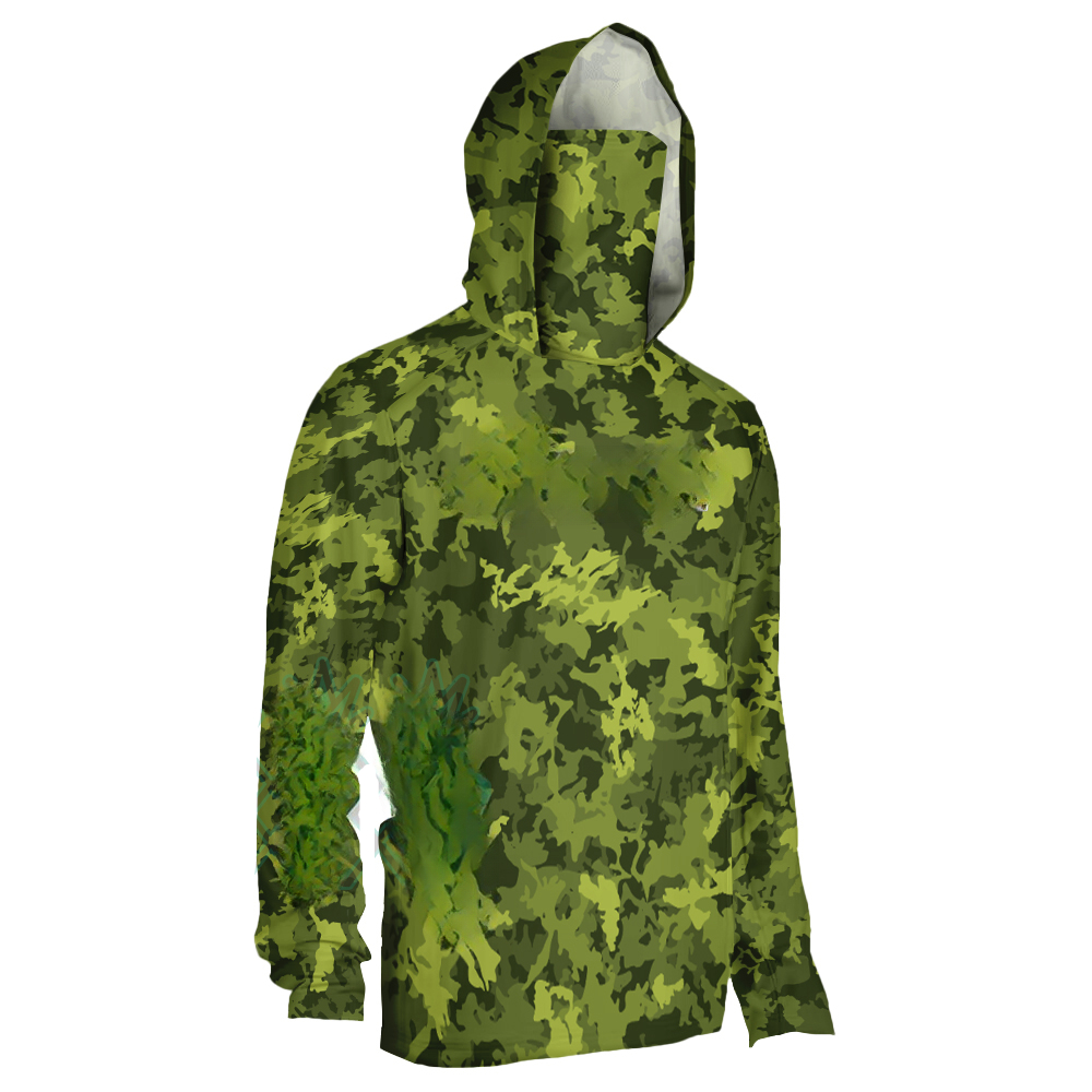 Haut de pêche pour homme vert  - Fishing Mask Sun Protection avis et prix
