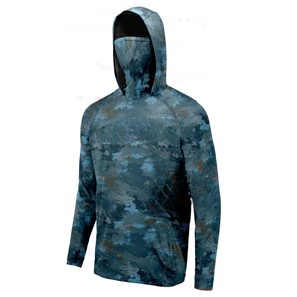 Chemises de pêche à capuche po - Fishing Mask Sun Protection avis et prix
